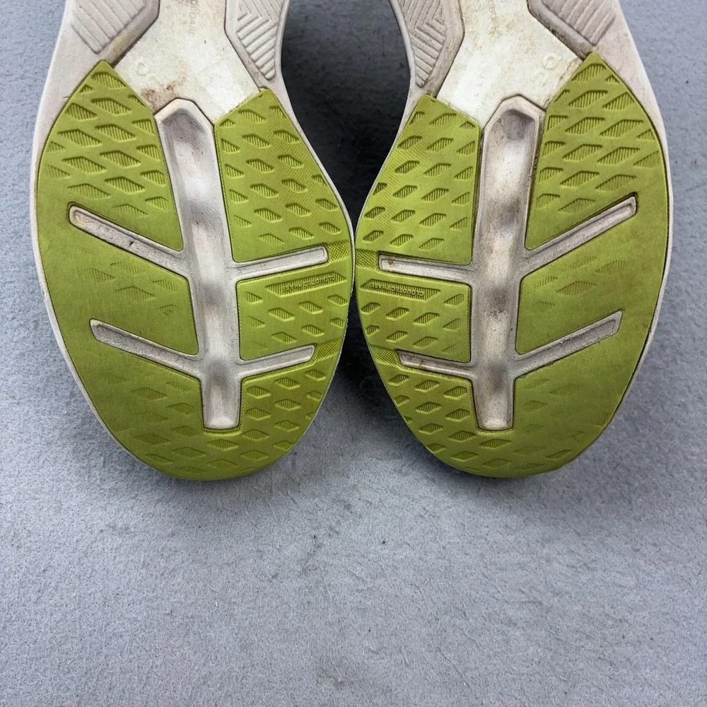 On Cloudsurfer Shoes Womens Size 9 Gray Lime CloudTec Running Sneakers Athletic